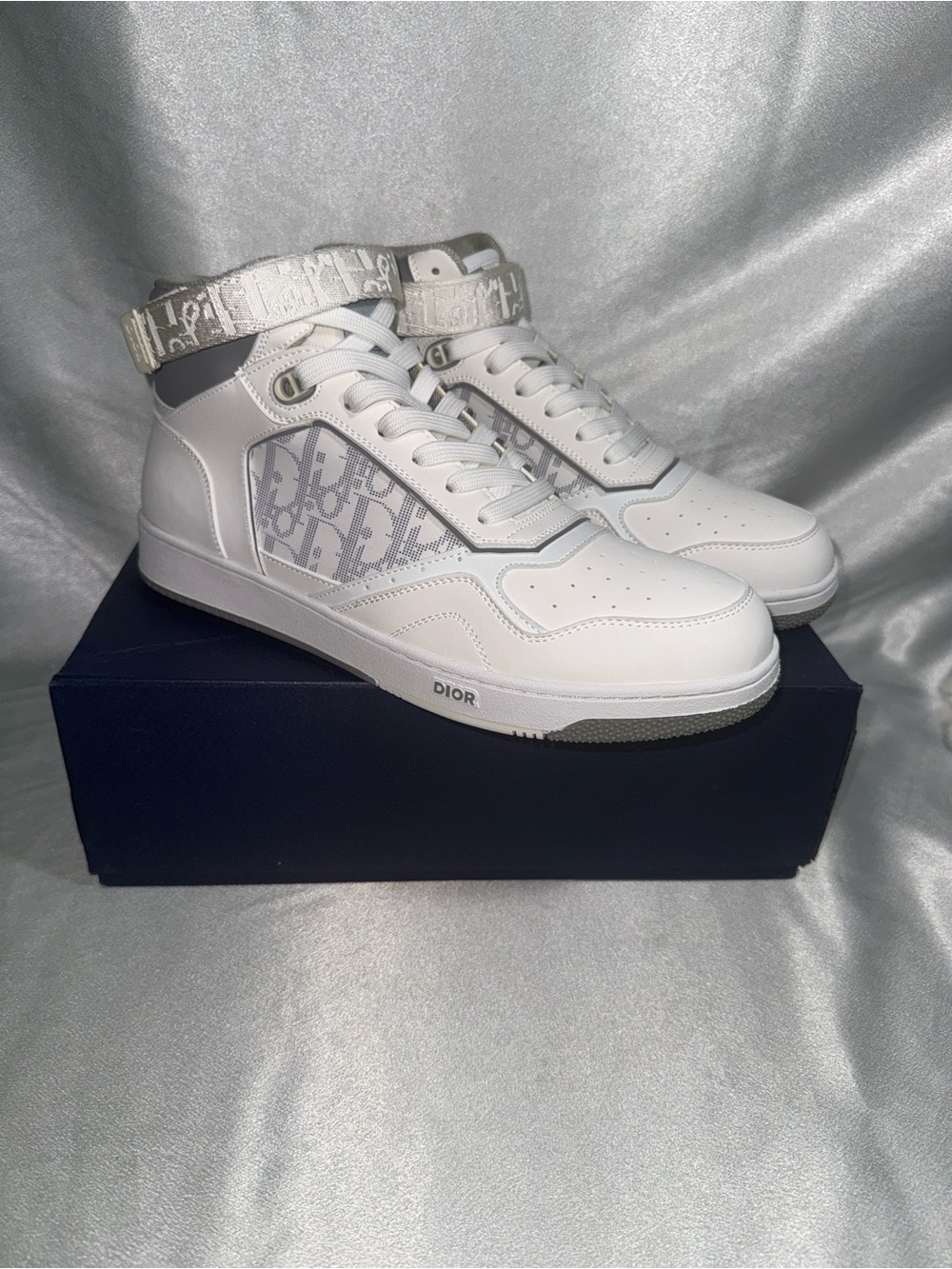 Dior B27 high-top sneakers in white and gray🔥”Rare” Colorway! New! - Picture 5 of 14